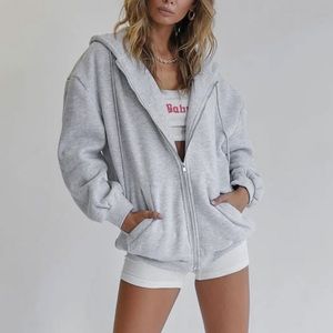 Grey zip up hoodie